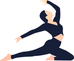 yogaställning silhuett png