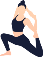 yogaställning silhuett png