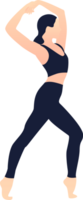 yogaställning silhuett png