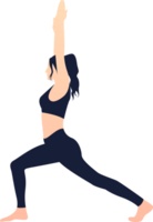 silueta de pose de yoga png