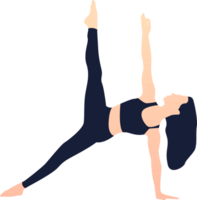 yogaställning silhuett png