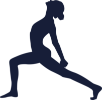 yogaställning silhuett png