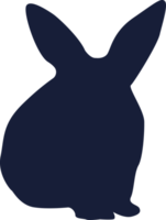 schwarz Hase Silhouette png