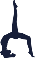 yogaställning silhuett png