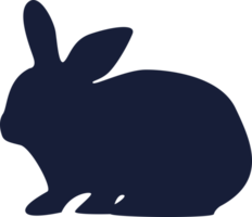 noir lapin silhouette png