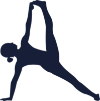 yogaställning silhuett png