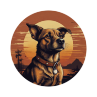 hund t-shirt design png