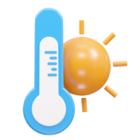 temperatur ikon tolkning 3d illustration element png