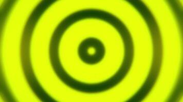 Abstract background with animated hypnotic tunnel of green circles, seamless loop. Animation. Blurred moving round shapes creating optical illusion. video