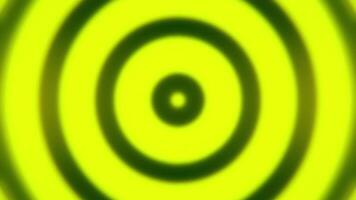 Abstract background with animated hypnotic tunnel of green circles, seamless loop. Animation. Blurred moving round shapes creating optical illusion. video