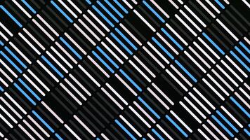 Colored bars move diagonally. Animation. Beautiful background of simple rows with moving diagonal stripes. Colored stripes move diagonally in row video