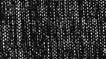 Crazy monochrome wallpaper with blinking white dotted lines on black background, seamless loop. Animation. Drops o pulsing texture, stop motion effect. video