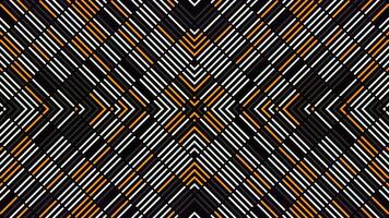 Pattern of stripes changes and moves to center. Animation. Beautiful pattern of stripes changes from wave lines. Linear kaleidoscopic pattern changes from moving stripes video