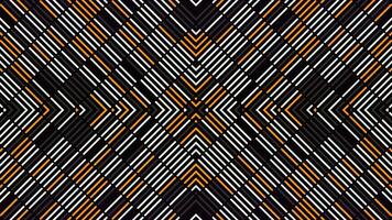 Pattern of stripes changes and moves to center. Animation. Beautiful pattern of stripes changes from wave lines. Linear kaleidoscopic pattern changes from moving stripes video