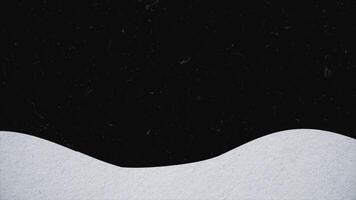 Abstract cartoon white and black waves with dust particles. Animation. Screen separated by two colors moving with stop motion effect, seamless loop, monochrome. video