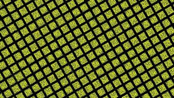 Concept of communication and digital data transmission, seamless loop. Animation. Endless quantity of bright yellow QR codes flowing on black background. video