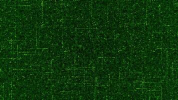Diagram with moving lines in computer board. Animation. Matrix diagram with lines moving along diagram. Diagram inside memory card of computer system video