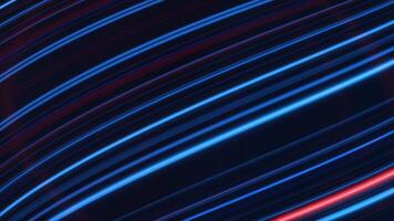 Colorful abstract dynamic bending lines background, seamless loop. Animation. Wavy narrow gradient stripes flowing endlessly. video