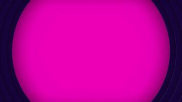 Abstract widening and narrowing down pink circle on a dark background with rings, seamless loop. Motion. Concept of making a signal. video