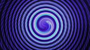 farbig Spiral- mit verschwommen Center. Bewegung. hypnotisierend Spiral- mit irisierend bunt Center. beruhigend Farbe Spiral- mit verschwommen Center video