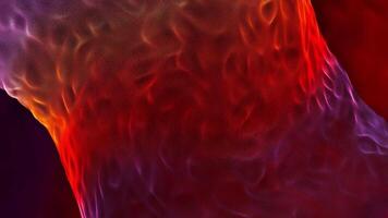abstrato rotativo líquido vórtice do vermelho e roxa cores, desatado laço. movimento. rodopiando fiação tornado com ondulações. video
