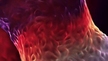 abstrait tournant liquide vortex de rouge et violet couleurs, sans couture boucle. mouvement. tourbillonnant filage tornade avec ondulations. video