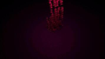 Falling bullets on a dark background. Design. Many abstract bullets falling down on the floor, concept of war, aggression and protection. video