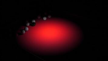 3D billiard animation. Design. Selective light over triangle of balls on billiard table. Breaking triangle of billiard balls video