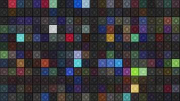 Beautiful background of colorful flashing squares. Motion. Stylish mosaic background of flashing multicolored squares. Lot of squares are flashing in different colors video