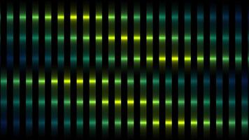 Stripes of green color motion background, seamless loop. Motion. Abstract vertical glowing lines divided into square shaped segments. video