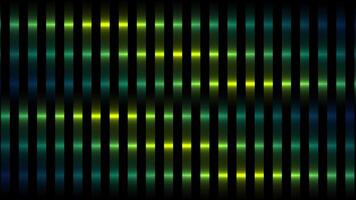 Stripes of green color motion background, seamless loop. Motion. Abstract vertical glowing lines divided into square shaped segments. video