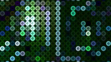 Abstract round shaped buttons flickering backgrounds, seamless loop. Motion. Vertical rows of glowing circles in blinking motion. video