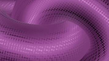 Abstract pink twisting and moving 3D shapes resembling snake. Design. Thick rings with its surface covered by shiny scale. video