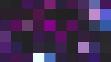 Background of flashing multicolored squares. Motion. Background of blur is made of multicolored squares. Pixels and multicolored squares blink video