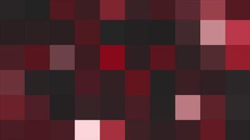 Squares in abstraction. Motion. Purple and red in abstraction are blurred in pixels that shimmer with different shades. video