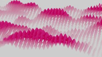 el movimiento de vistoso partículas en un blanco antecedentes. diseño. ondulado textura creando espejismo de Moviente colinas y montañas, sin costura bucle. video