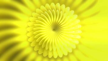 un brillante espiral. movimiento. el primavera, cuales es retorcido me gusta un flor, se mueve, giros y se expande. video