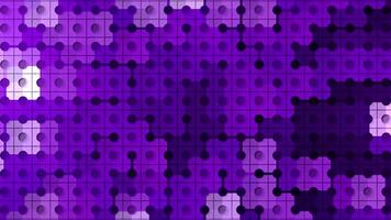 Colorful background with dots and lines. Motion. Background of dots with connecting lines and colorful changing spots. Colors in square spots on mosaic background with dots and lines video