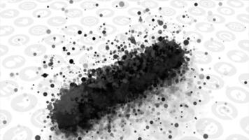 Black particles composing the Medium's logo. Motion.The logo of the American online publishing platform developed which is composed of small black particles. Use only for editorial. video