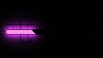 Animation of line progress, pink neon background. Design. Abstract loading process, concept of technology and IT. video