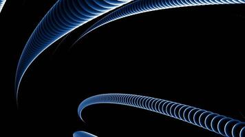 Abstract background with alien tentacles spinning on a black background. Design. Scientific, technological, sci-fi, horror pattern of extraterrestrial creature. video