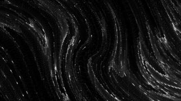 foncé monochrome. mouvement. une noir Contexte sur lequel blanc brillant lignes flotte diffusion tout plus de le images. video