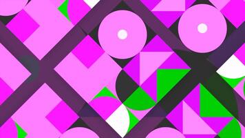 Colorful abstract art background with moving geometry shapes. Motion. Concept of suprematism, kaleidoscope pattern. video