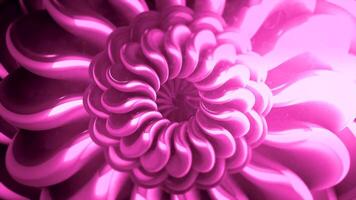 Floating hypnotic Flower pattern. Motion. Psychedelic wavy distortions in image of flower. Psychedelic animation with changing flower pattern video