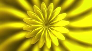 Beautiful hypnotic flower pattern. Motion. Beautifully rotating flower on isolated background. Animation of flower with rotating pattern video