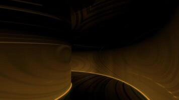 Orange and green background.Design. A beautiful abstraction in which two tunnels with colored rays move forward and do not stop . video