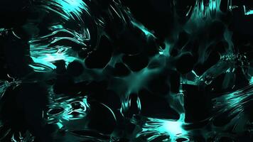 Bright green and orange neon background. Motion. Shiny spots in abstraction creating patterns on a black background. video
