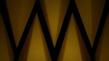Orange background.Design.Triangles that are separated by black stripes in an abstraction in a three-D format. video