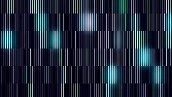 Shimmering vertical narrow segments, seamless loop. Motion. Blinking colorful stripes in vertical columns in blue tones. video