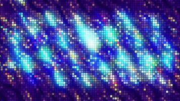 Purple glitter festive defocused lights background. Motion. Brilliant magic pattern with shimmering particles, seamless loop. video